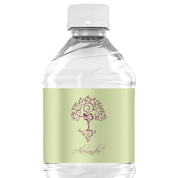 Custom Yoga Tree Water Bottle Labels - Custom Sized (Personalized)