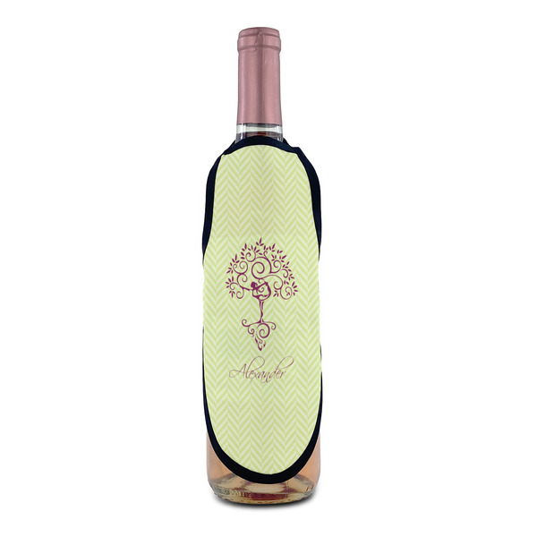 Yoga Tree Wine Bottle Apron - IN CONTEXT