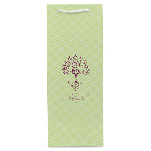 Yoga Tree Wine Gift Bag - Matte - Front