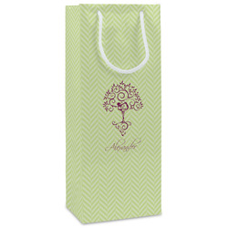 Yoga Tree Wine Gift Bags - Matte (Personalized)