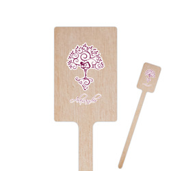 Yoga Tree Rectangle Wooden Stir Sticks (Personalized)