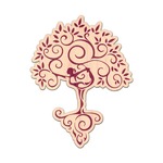 Yoga Tree Genuine Maple or Cherry Wood Sticker