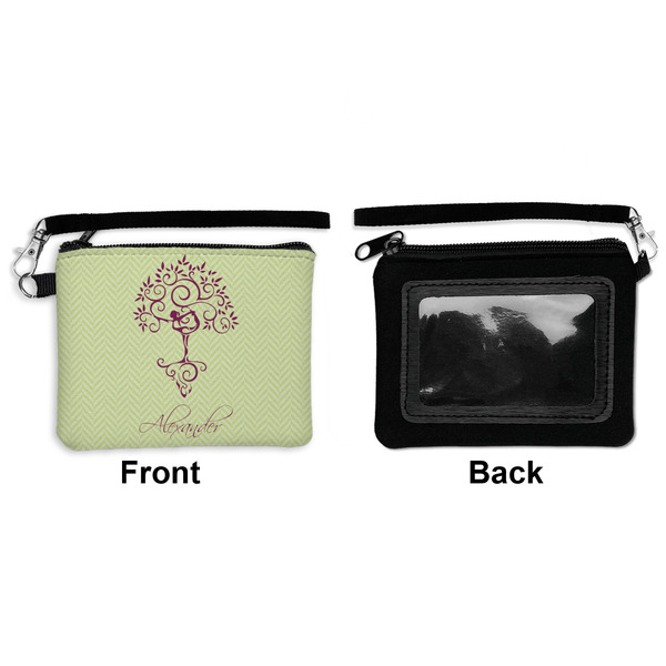 Yoga Tree Wristlet ID Cases - Front & Back
