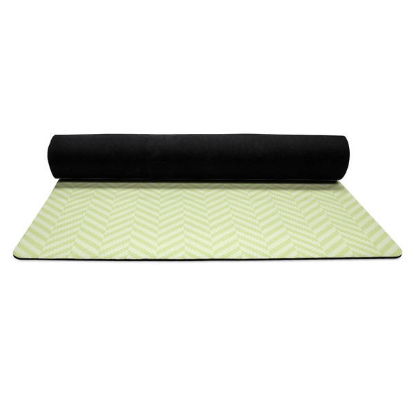 Yoga Tree Yoga Mat Rolled up Black Rubber Backing
