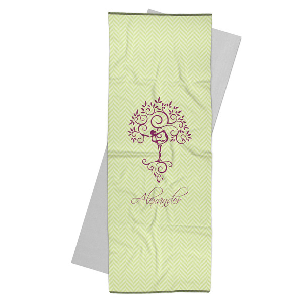 Custom Yoga Tree Yoga Mat Towel (Personalized)