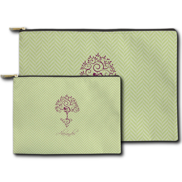 Yoga Tree Zippered Pouches - Size Comparison