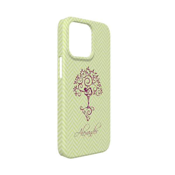 Custom Yoga Tree iPhone Case - Plastic - iPhone 13 Mini (Personalized)
