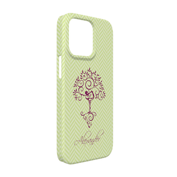 Custom Yoga Tree iPhone Case - Plastic - iPhone 13 Pro (Personalized)