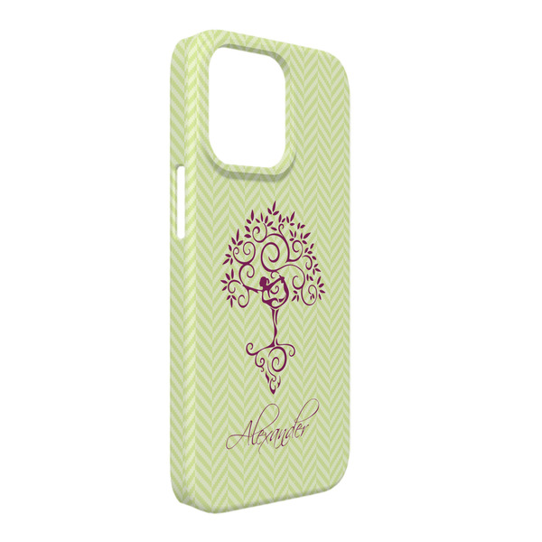 Custom Yoga Tree iPhone Case - Plastic - iPhone 13 Pro Max (Personalized)