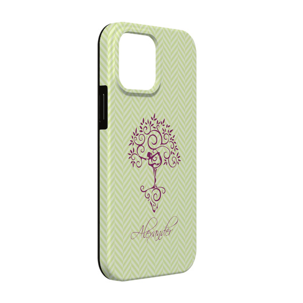 Custom Yoga Tree iPhone Case - Rubber Lined - iPhone 13 (Personalized)
