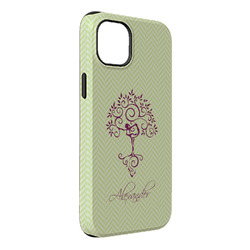 Yoga Tree iPhone Case - Rubber Lined - iPhone 14 Plus (Personalized)