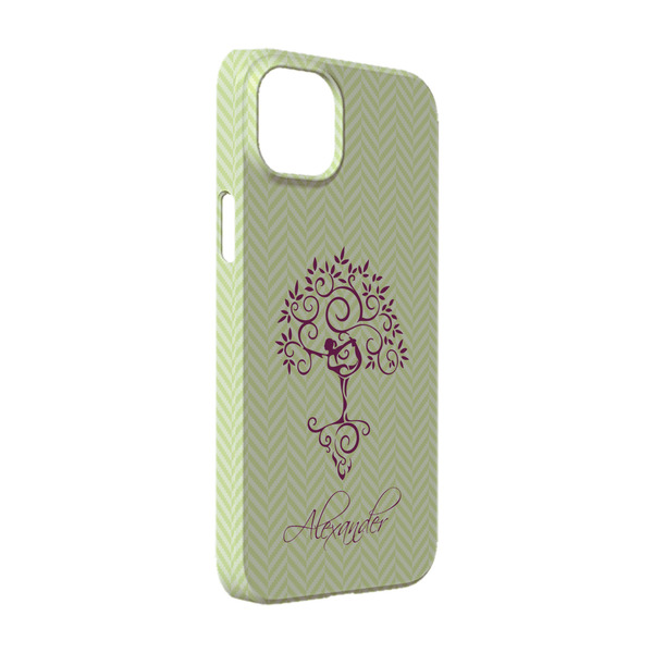 Custom Yoga Tree iPhone Case - Plastic - iPhone 14 Pro (Personalized)