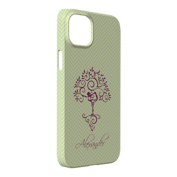 Custom Yoga Tree iPhone Case - Plastic - iPhone 14 Pro Max (Personalized)