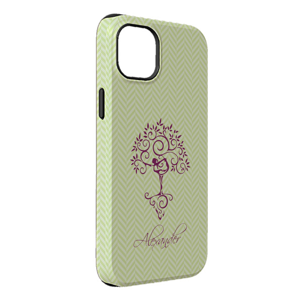 Custom Yoga Tree iPhone Case - Rubber Lined - iPhone 14 Pro Max (Personalized)