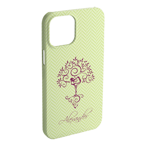 Custom Yoga Tree iPhone Case - Plastic (Personalized)