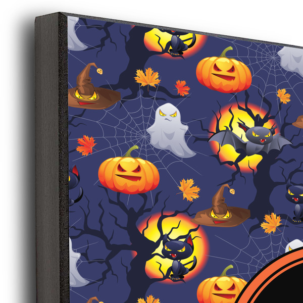 Halloween Night 11x14 Wood Print - Closeup