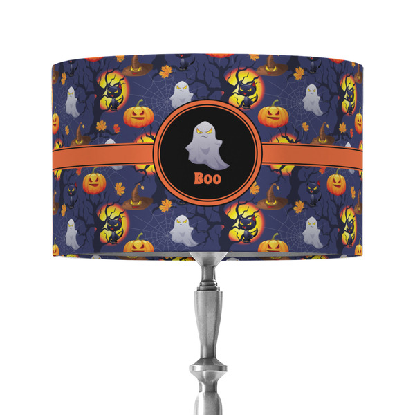 Halloween Night 12" Drum Lampshade - ON STAND (Fabric)
