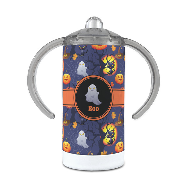 Custom Halloween Night 12 oz Stainless Steel Sippy Cup (Personalized)