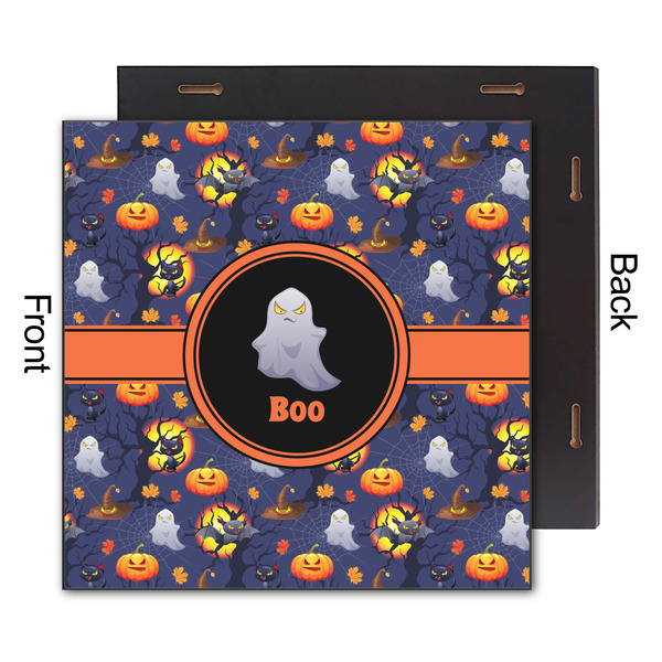 Halloween Night 12x12 Wood Print - Front & Back View