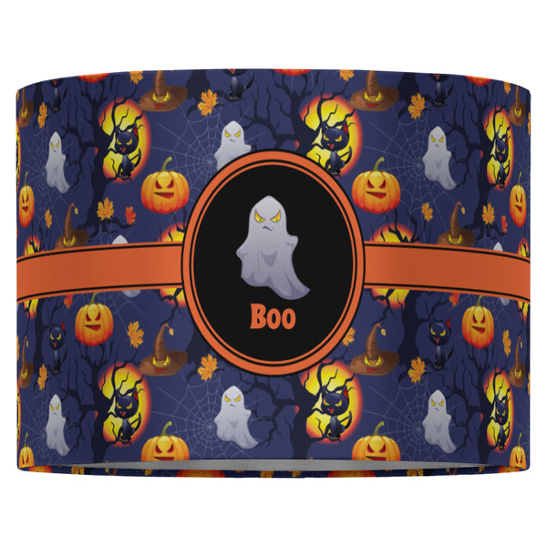 Halloween Night 16" Drum Lampshade - FRONT (Fabric)