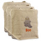 Halloween Night 3 Reusable Cotton Grocery Bags - Front View