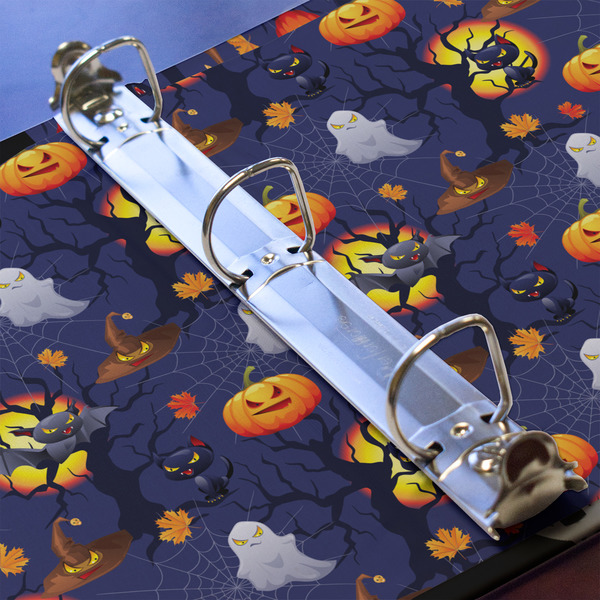 Halloween Night 3 Ring Binders - Full Wrap - 1" - DETAIL