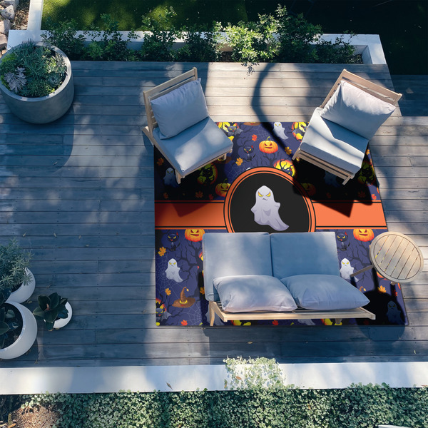Halloween Night 8'x10' Patio Rug - In context