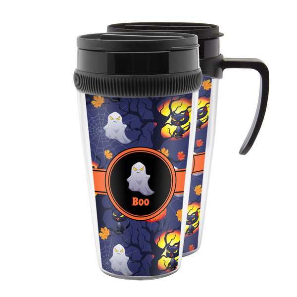 Custom Halloween Night Acrylic Travel Mug (Personalized)