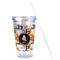 Halloween Night Acrylic Tumbler - Full Print - Front straw out