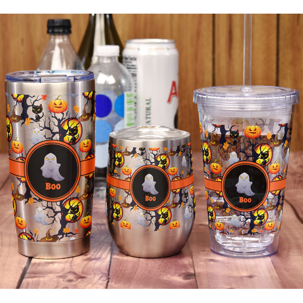 Halloween Night Acrylic Tumbler - Full Print - In Context