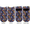 Halloween Night Adult Ankle Socks - Double Pair - Front and Back - Apvl