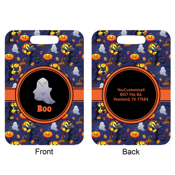 Halloween Night Aluminum Luggage Tag (Front + Back)