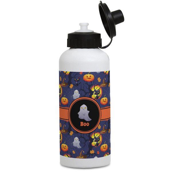 Custom Halloween Night Water Bottles - Aluminum - 20 oz - White (Personalized)