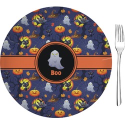 Halloween Night 8" Glass Appetizer / Dessert Plates - Single or Set (Personalized)