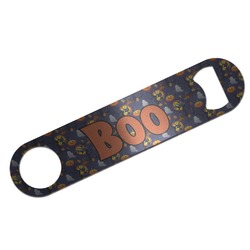 Halloween Night Bar Bottle Opener - Silver w/ Name or Text