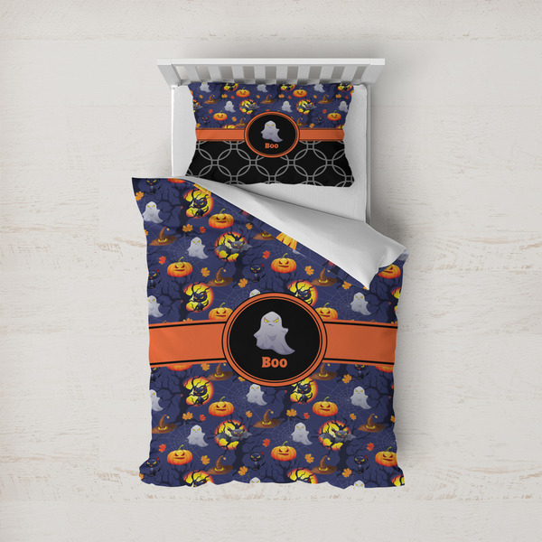 Custom Halloween Night Duvet Cover Set - Twin (Personalized)