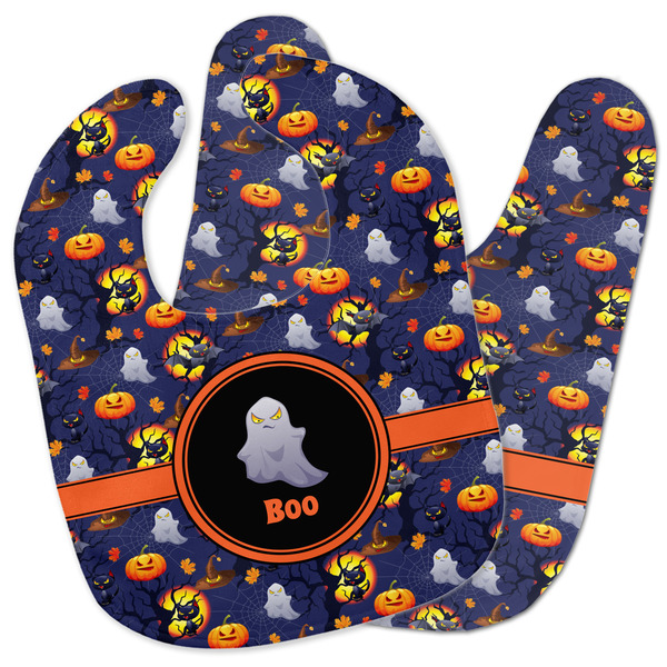 Custom Halloween Night Baby Bib w/ Name or Text