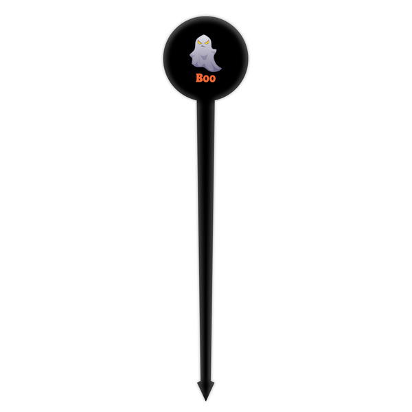 Halloween Night Black Plastic 4" Food Pick - Round - Single Pick