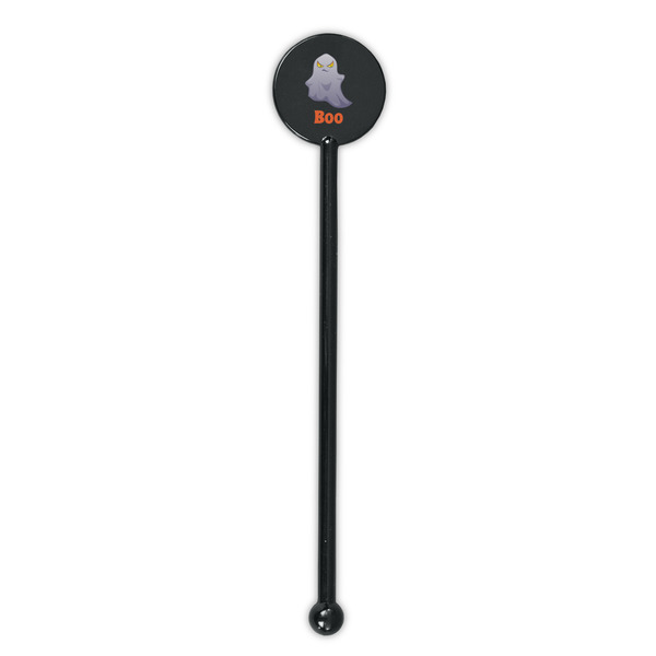 Halloween Night Black Plastic 5.5" Stir Stick - Round - Single Stick