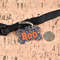 Halloween Night Bone Shaped Dog ID Tag - Large - In Context