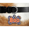Halloween Night Bone Shaped Dog Tag on Collar & Dog