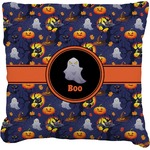 Halloween Night Faux-Linen Throw Pillow 26" (Personalized)