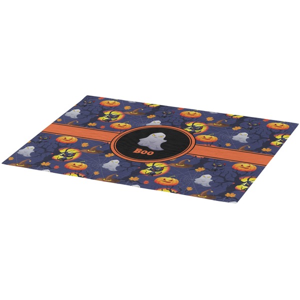 Halloween Night Burlap Placemat (Angle View)