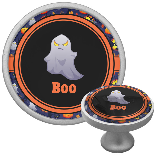Custom Halloween Night Cabinet Knob (Silver) (Personalized)