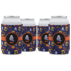 Halloween Night Can Cooler (12 oz) - Set of 4 w/ Name or Text