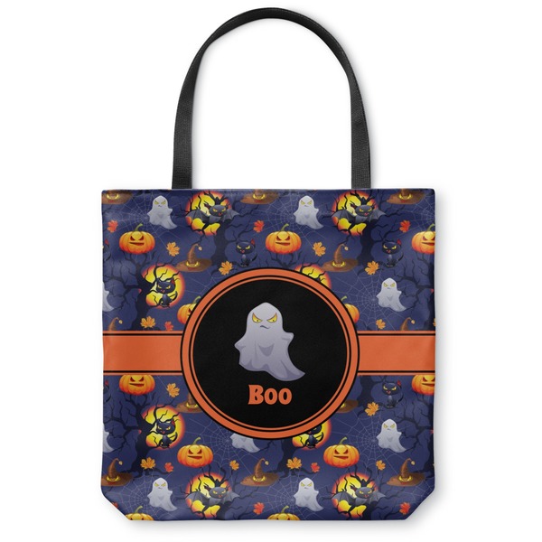 Custom Halloween Night Canvas Tote Bag - Small - 13"x13" (Personalized)