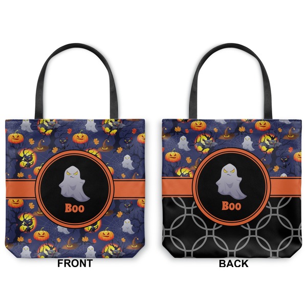 Halloween Night Canvas Tote - Front and Back