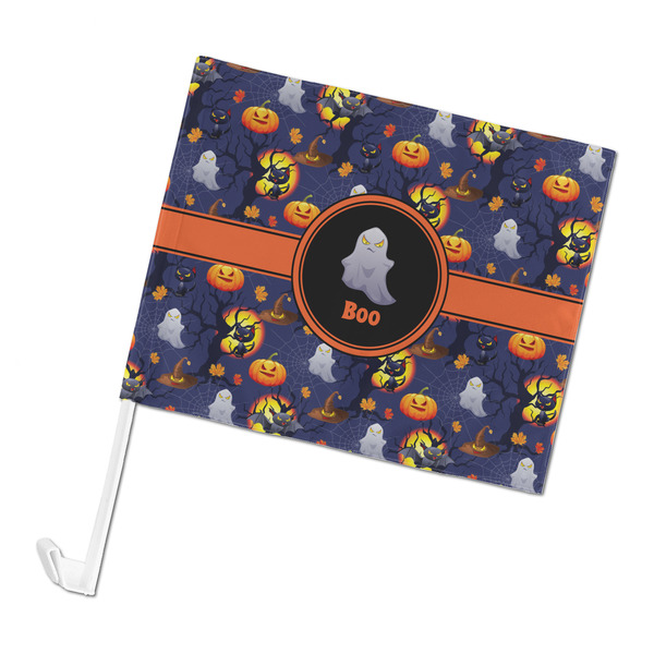 Custom Halloween Night Car Flag - Large (Personalized)
