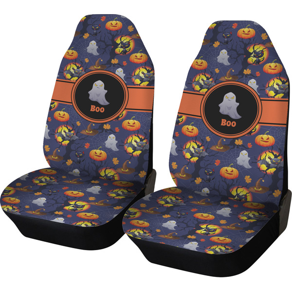 Custom Halloween Night Car Seat Covers (Set of Two) (Personalized)
