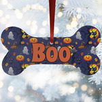 Halloween Night Ceramic Dog Ornament w/ Name or Text